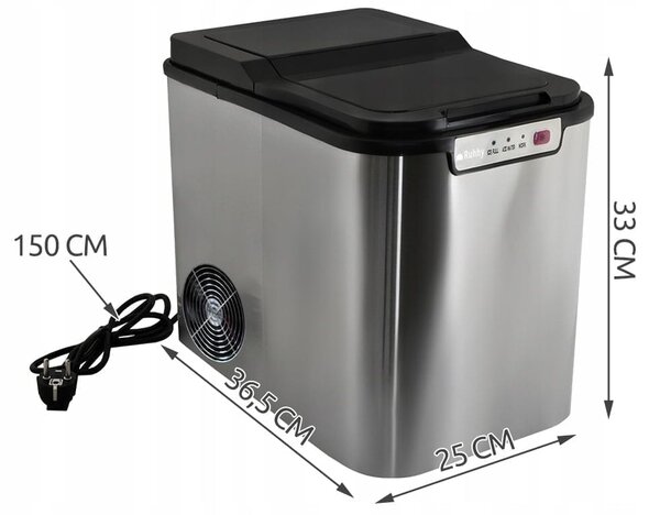 120W Inox vrećica prikladna za izradu kockica leda 2,2L LEDOMAT