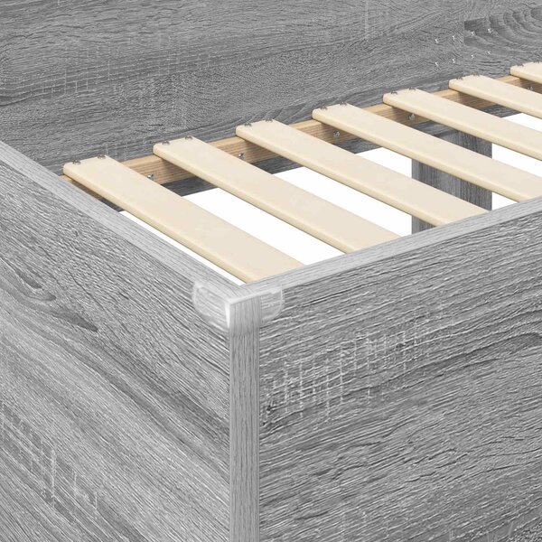 Krevet na kat za djecu Siva Sonoma 80 x 200 cm - Siva / 80 x 200 cm
