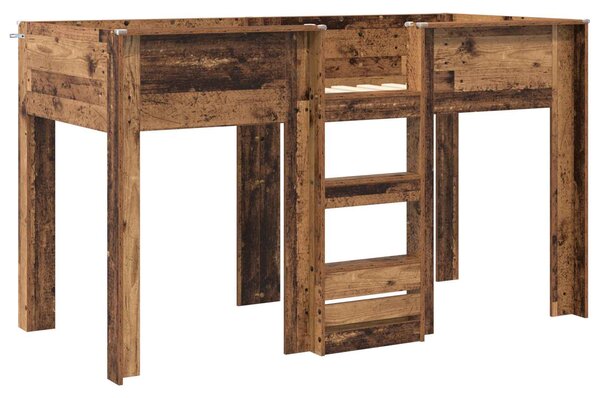 Krevet na kat za djecu Staro drvo 75 x 190 cm Konstruirano drvo - Smeđa / 75 x 190 cm