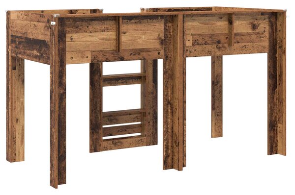 Krevet na kat za djecu Staro drvo 75 x 190 cm Konstruirano drvo - Smeđa / 75 x 190 cm