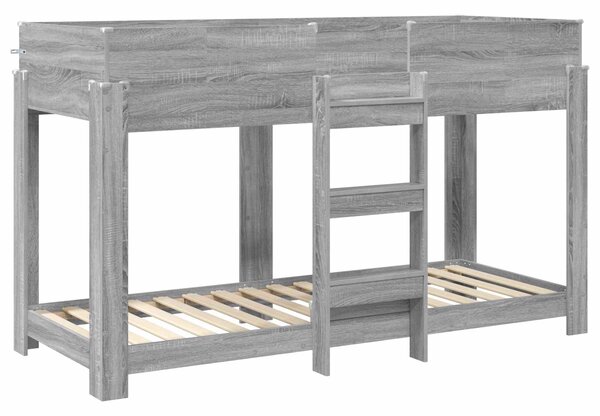 Krevet na kat za djecu Siva Sonoma 75 x 190 cm - Siva / 75 x 190 cm