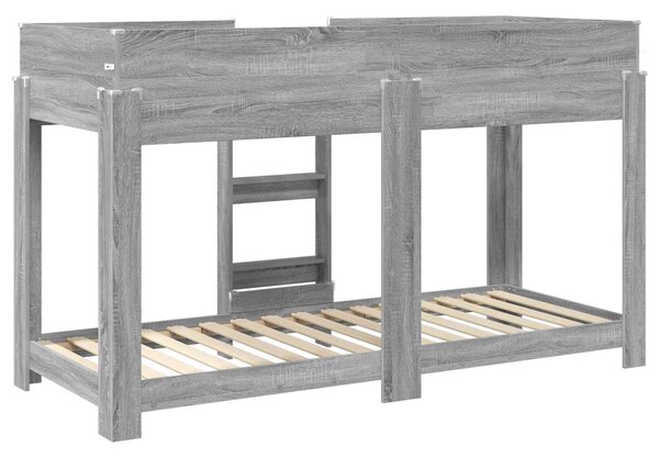 Krevet na kat za djecu Siva Sonoma 75 x 190 cm - Siva / 75 x 190 cm