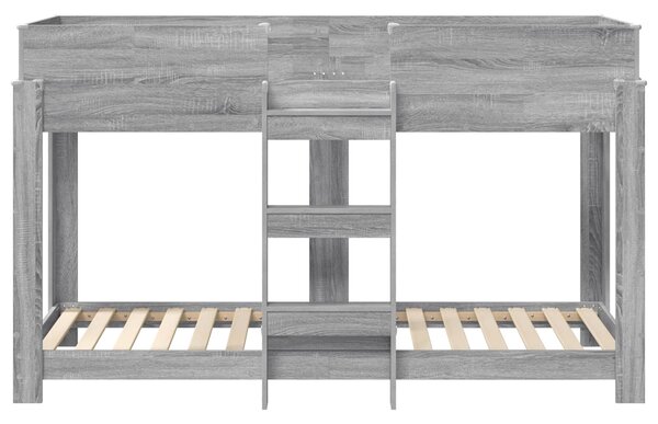 Krevet na kat za djecu Siva Sonoma 75 x 190 cm - Siva / 75 x 190 cm