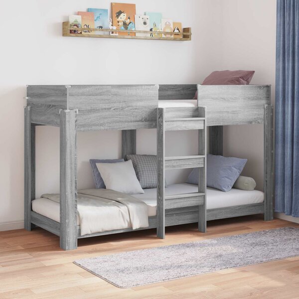 Krevet na kat za djecu Siva Sonoma 75 x 190 cm - Siva / 75 x 190 cm