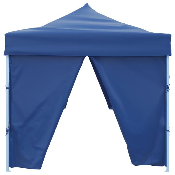 Sklopivi šator za zabave s 8 bočnih zidova 870x291x315 cm plavi - Plava / N/A