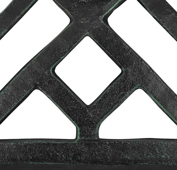 Stalak za suncobran zeleni 44 x 44 x 31 cm od lijevanog željeza - Zelena / 44 x 44 x 31 cm