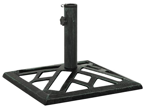 Stalak za suncobran zeleni 44 x 44 x 31 cm od lijevanog željeza - Zelena / 44 x 44 x 31 cm