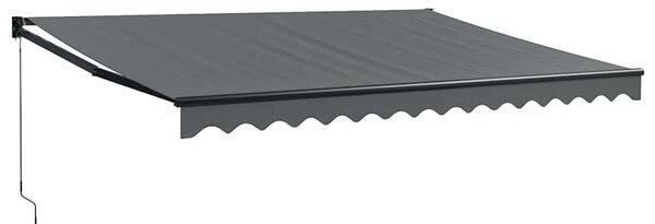 Tenda na uvlačenje antracit 4 x 3 m od tkanine i aluminija - Antracitno siva / 4 x 3 m