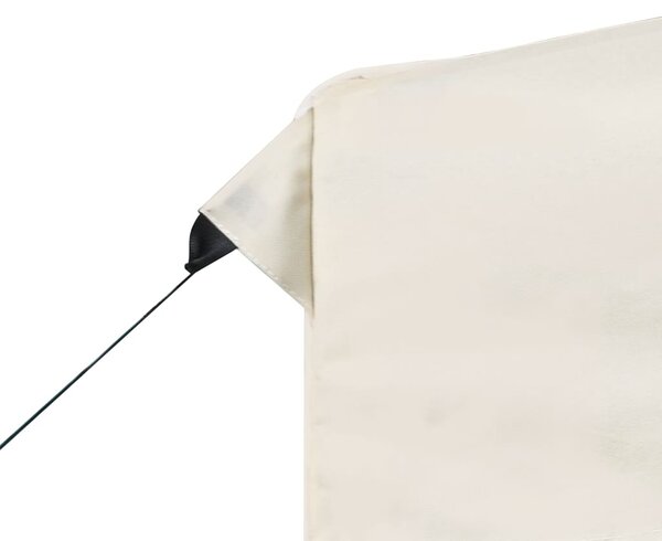 Sklopivi šator za zabave sa zidovima aluminijski 2 x 2 m krem - Krema / N/A