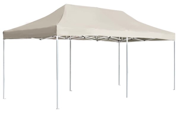 Profesionalni sklopivi šator za zabave 6 x 3 m krem - Krema / 6 x 3 m