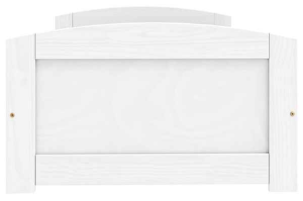 Dnevni ležaj s 2 ladice IRUN bijeli 90x200 cm masivna borovina - Bijela / N/A