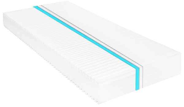 Dnevni ležaj s madracem 90 x 200 cm bijeli od masivne borovine - Bijela / Default
