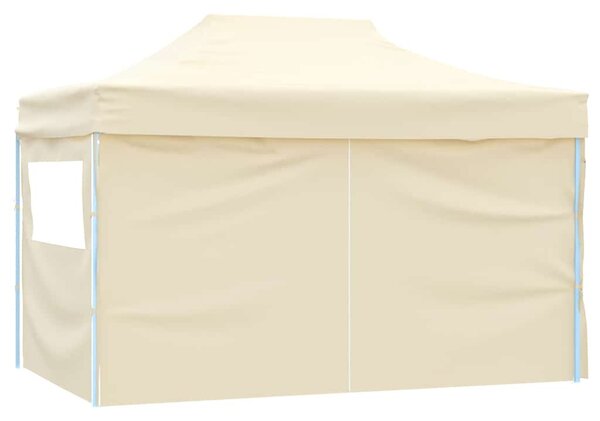 Sklopivi Pop-up Šator sa 4 Panela 3x4,5 m Krem Bijeli - Bijela / N/A