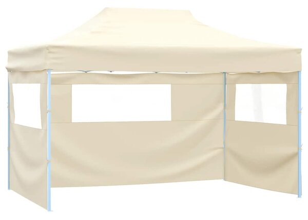 Sklopivi Pop-up Šator sa 4 Panela 3x4,5 m Krem Bijeli - Bijela / N/A