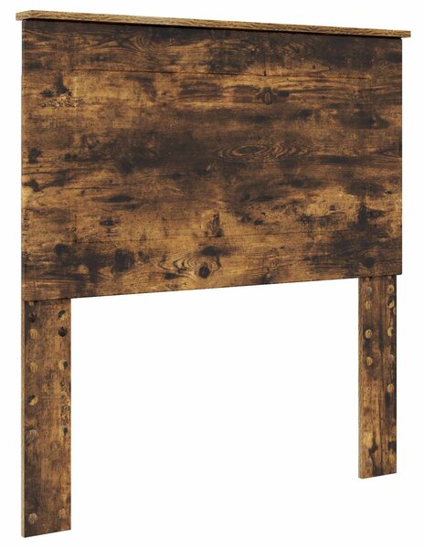 Krevet s od storage s uzglavljem Dimljeni hrast 75 x 190 cm - Smeđa / 75 x 190 cm