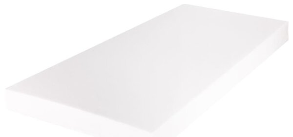 Krevet s madracem 140 x 200 cm od masivne borovine bijeli - Bijela / 140 x 200 cm