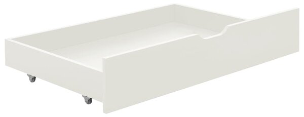 Okvir kreveta s 2 ladice bijeli od masivne borovine 90 x 200 cm - Bijela / N/A