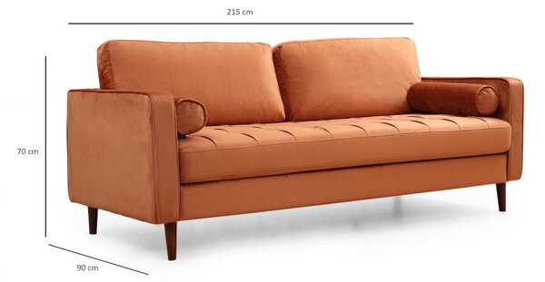 Atelier Del Sofa Trosjed ROMA narančasta, Rome - Orange