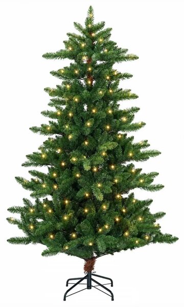 Umjetno božićno drvce 120 cm 150 LED lampica Topla bijela - 120 cm s LED svjetlima