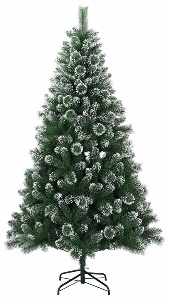 Umjetno božićno drvce s kuglicama 180 cm 300 LED lampica - 180 cm s LED-ima i ružičastim lopticama