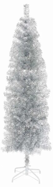Umjetno usko božićno drvce s kuglicom 180 cm 300 LED lampica - 180 cm s LED-ima i crnim lopticama