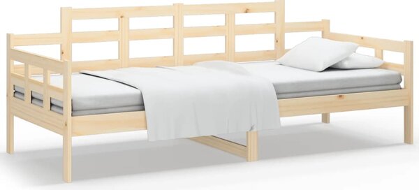 Dnevni ležaj od masivne borovine 80 x 200 cm - Smeđa / 80 x 200 cm
