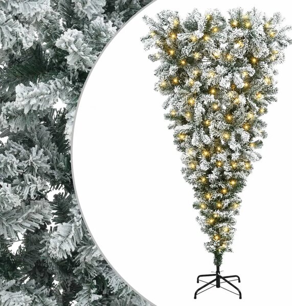 Obrnuto umjetno božićno drvce s granama 150 cm 150 LED lampica - 150 cm s LED svjetlima