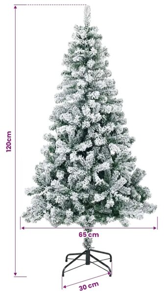 Umjetno božićno drvce s kuglicama 120 cm 150 LED lampica - 120 cm s LED-ima i zlatnim/bronzanim kuglicama