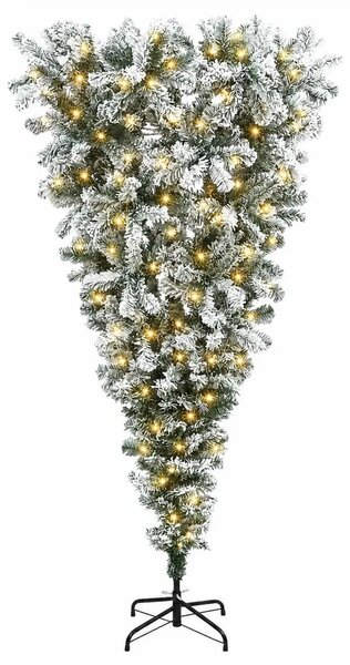 Obrnuto umjetno božićno drvce s granama 150 cm 150 LED lampica - 150 cm s LED svjetlima