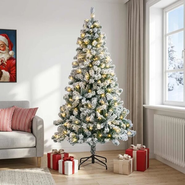 Umjetno božićno drvce s nogom 120 cm 150 LED lampica - 120 cm s LED svjetlima