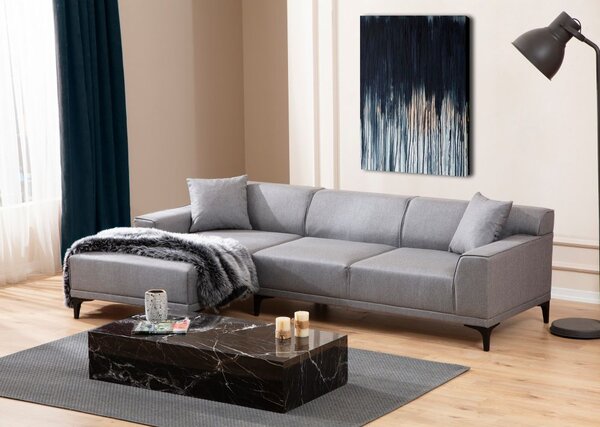 Atelier Del Sofa Kutna garnitura, Svijetlo siva, Petra L Corner - Light Grey