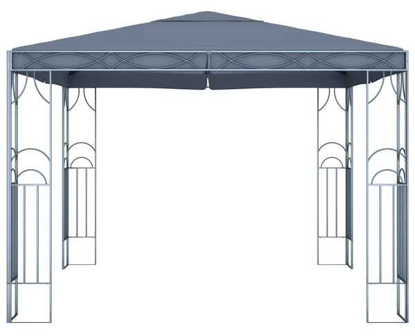 Sjenica s LED svjetlosnim trakama 300 x 300 cm antracit - Antracitno siva / 300 x 300 cm