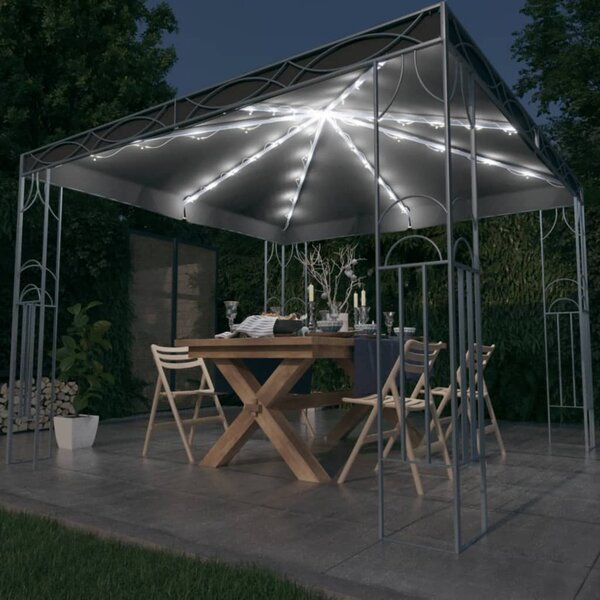 Sjenica s LED svjetlosnim trakama 300 x 300 cm antracit - Antracitno siva / 300 x 300 cm