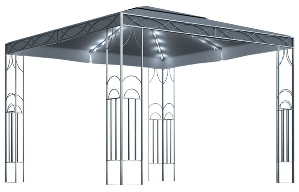 Sjenica s LED svjetlosnim trakama 300 x 300 cm antracit - Antracitno siva / 300 x 300 cm