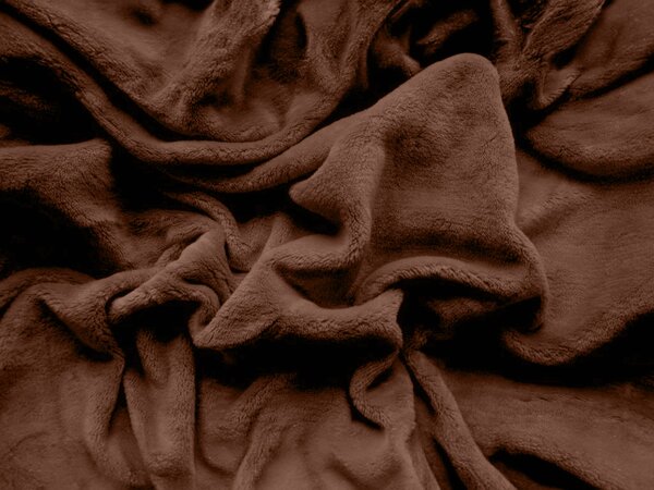 Plahta mikropliš SOFT BRONE 90x200 cm smeđa