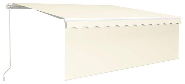 Tenda na ručno uvlačenje s roletom 4 x 3 m krem - Krema / 4 x 3 m