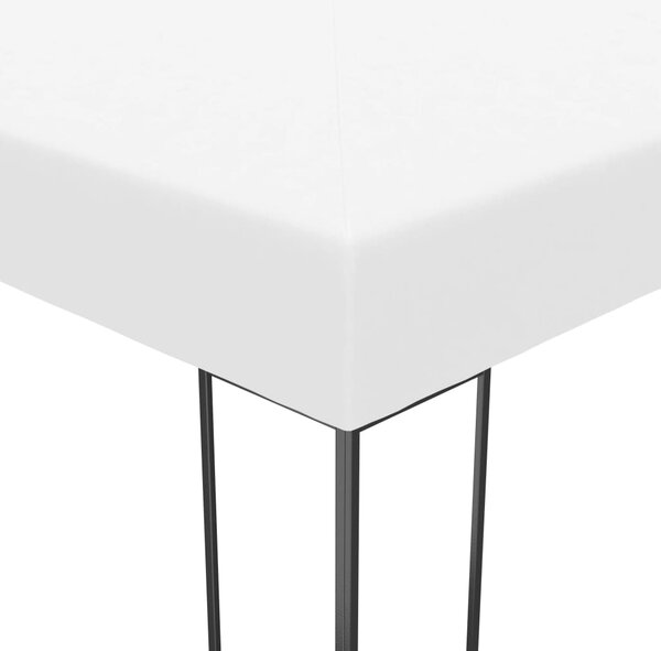 Vrtni šator s LED svjetlosnim trakama 3 x 3 m bijeli - Bijela / N/A