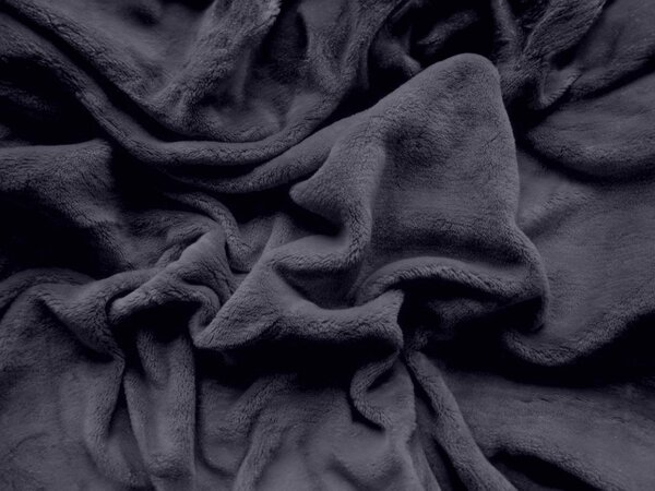 Plahta mikropliš SOFT BRONE 90x200 cm antracitno siva