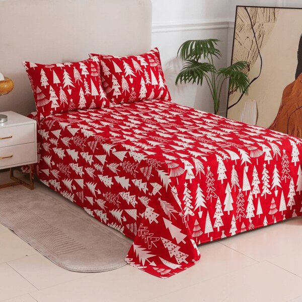 Plahta i jastučnica CHRISTMAS TREES Dimenzije: 50 x 70 cm | 140 x 240 cm