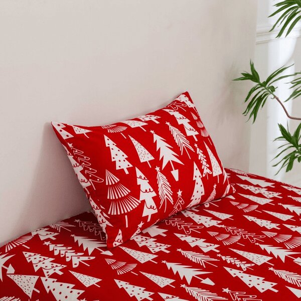 Plahta i jastučnica CHRISTMAS TREES Dimenzije: 50 x 70 cm | 140 x 240 cm