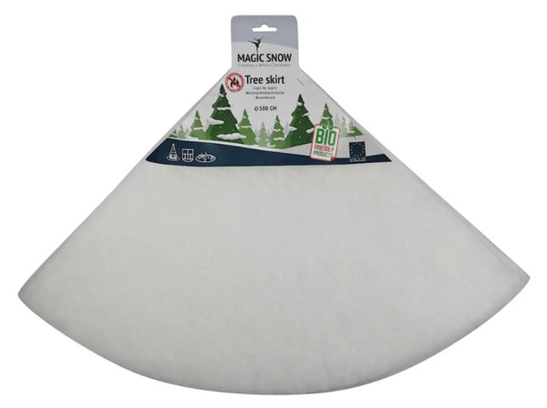Navlaka za stalak božićnog drvca WHITE WINTER 100 cm, bijela