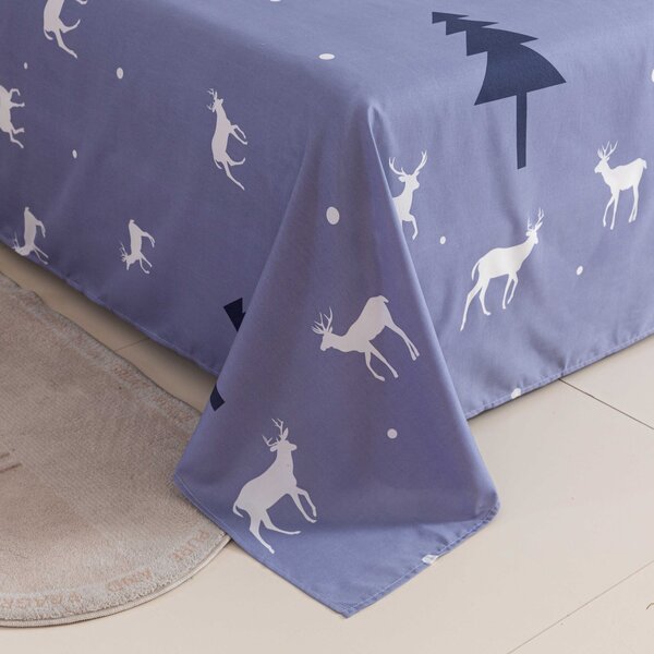 Plahta i navlaka za jastuk DEER AND TREE Dimenzije: 50 x 70 cm | 140 x 240 cm