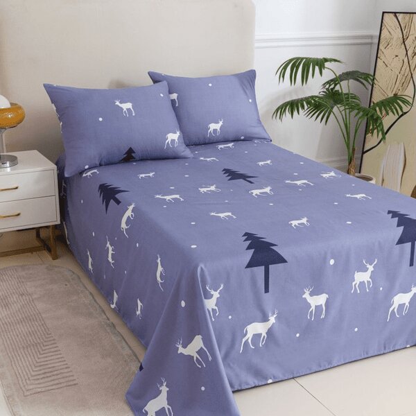 Plahta i navlaka za jastuk DEER AND TREE Dimenzije: 50 x 70 cm | 140 x 240 cm
