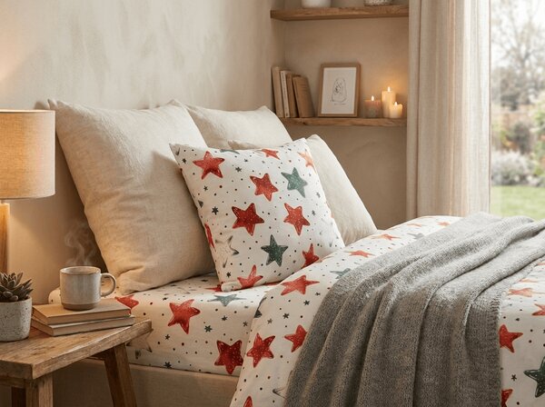 Jastučnica od mikrovlakana COLORFUL STARS 45x45 cm, šarena