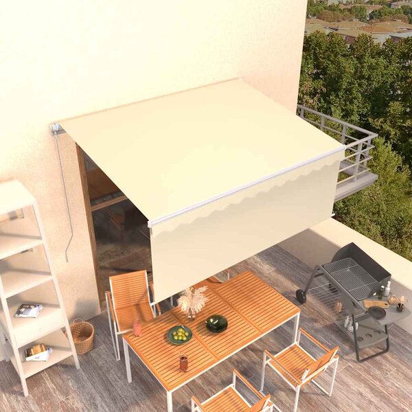 Tenda na ručno uvlačenje s roletom 3 x 2,5 m krem - Krema / 3 x 2.5 m