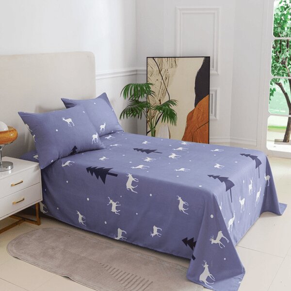 Plahta i navlaka za jastuk DEER AND TREE Dimenzije: 50 x 70 cm | 140 x 240 cm