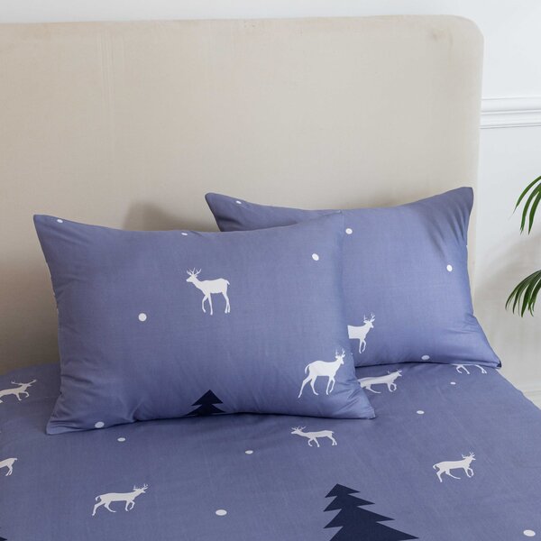 Plahta i navlaka za jastuk DEER AND TREE Dimenzije: 50 x 70 cm | 140 x 240 cm