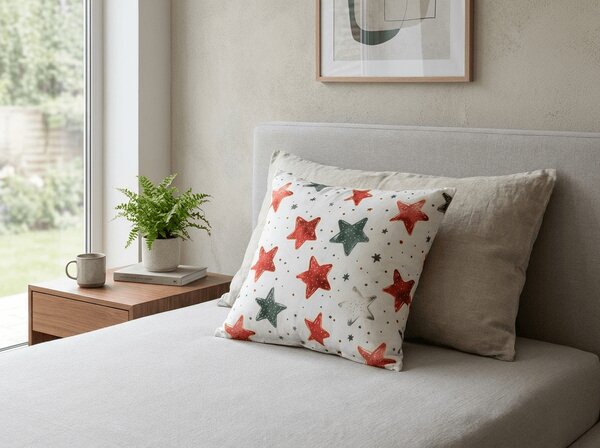 Jastučnica od mikrovlakana COLORFUL STARS 45x45 cm, šarena