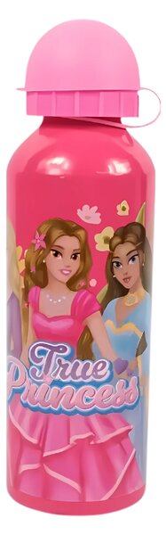 Dječja metalna boca TRUE PRINCESS 500 ml ružičasta