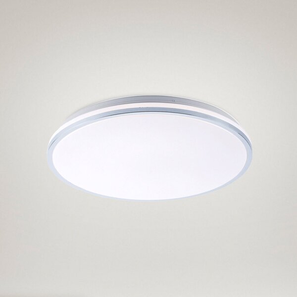 JUST LIGHT. GmbH Isabell LED stropna svjetiljka, Ø 49 cm, Metalik, kupaonica, Plastika